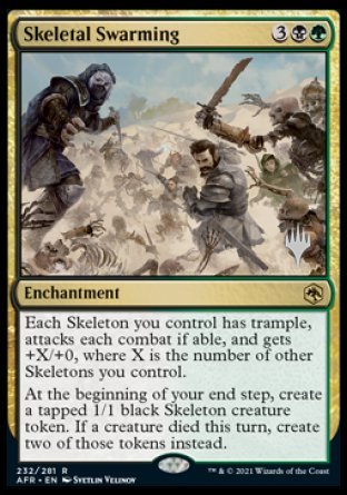 Skeletal Swarming (Promo Pack) [Dungeons & Dragons: Adventures in the Forgotten Realms Promos] | Good Games Morley