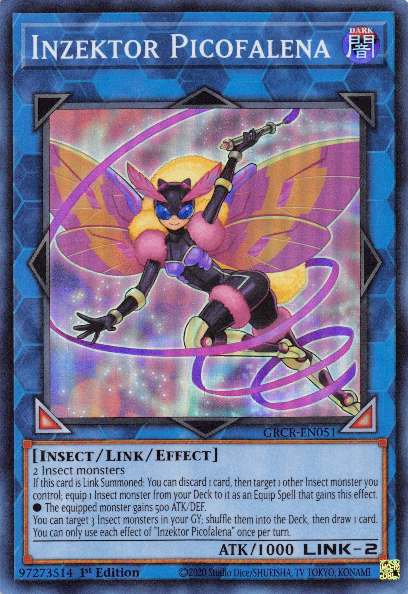 Inzektor Picofalena [GRCR-EN051] Super Rare | Good Games Morley