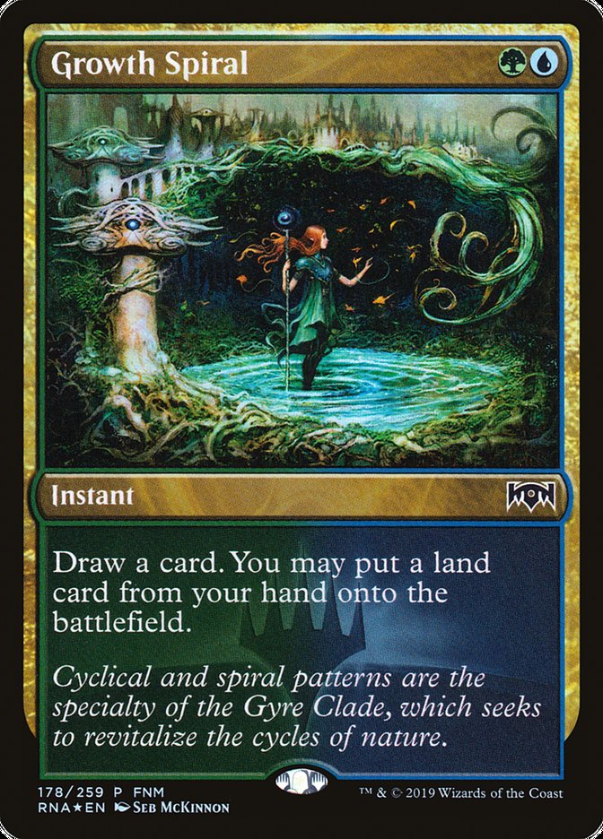 Growth Spiral (FNM) [Ravnica Allegiance Promos] | Good Games Morley
