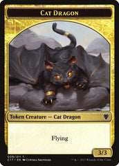 Cat Dragon // Dragon (007) Double-sided Token [Commander 2017 Tokens] | Good Games Morley