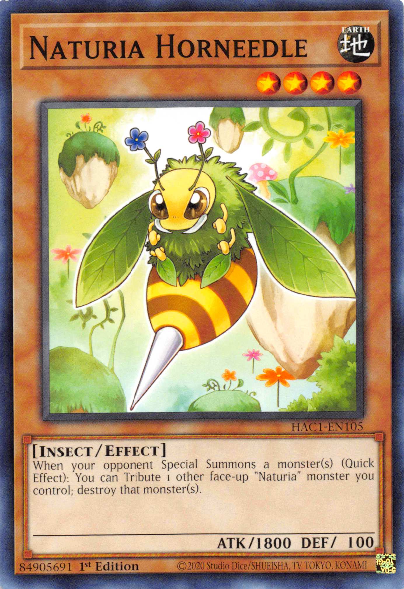 Naturia Horneedle [HAC1-EN105] Common | Good Games Morley