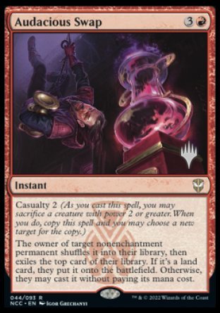 Audacious Swap (Promo Pack) [Streets of New Capenna Commander Promos] | Good Games Morley