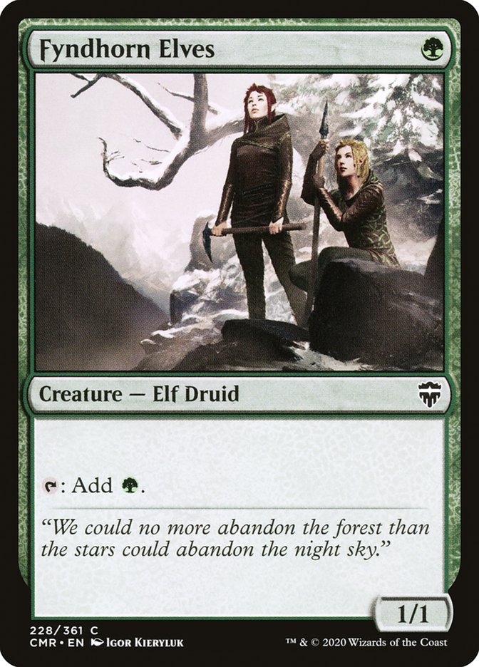 Fyndhorn Elves [Commander Legends] | Good Games Morley