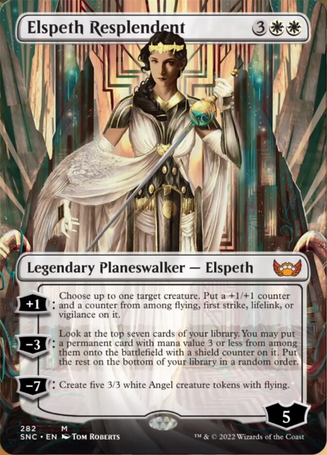 Elspeth Resplendent (Borderless) [Streets of New Capenna] | Good Games Morley