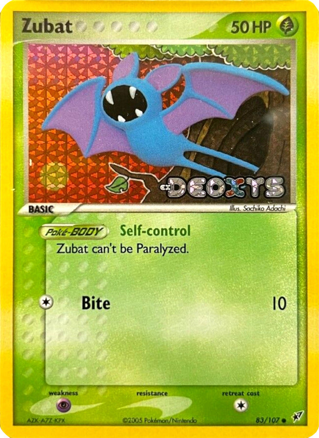 Zubat (83/107) (Stamped) [EX: Deoxys] | Good Games Morley