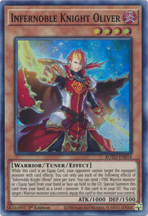 Infernoble Knight Oliver [ROTD-EN014] Super Rare | Good Games Morley
