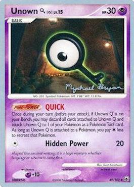 Unown Q LV.15 (49/100) (Happy Luck - Mychael Bryan) [World Championships 2010] | Good Games Morley