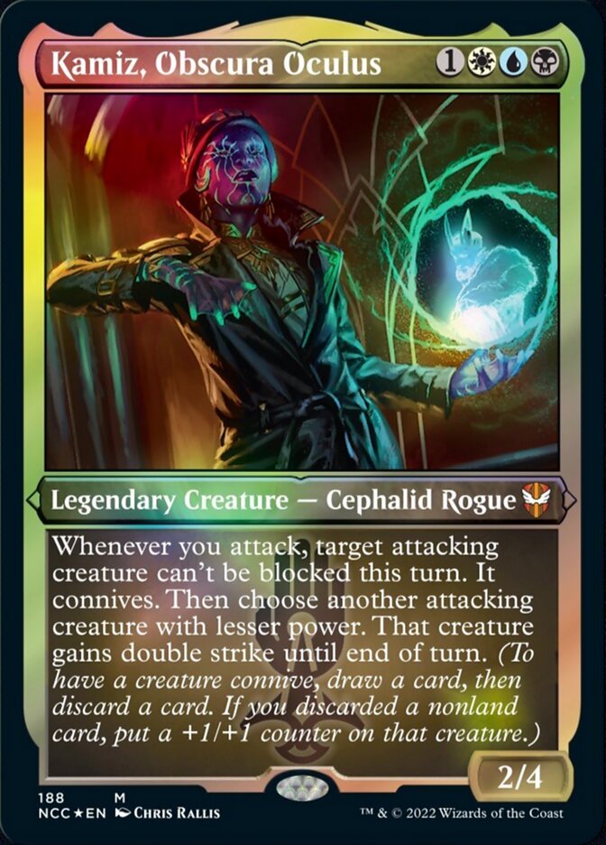 Kamiz, Obscura Oculus (Display Commander) [Streets of New Capenna Commander] | Good Games Morley