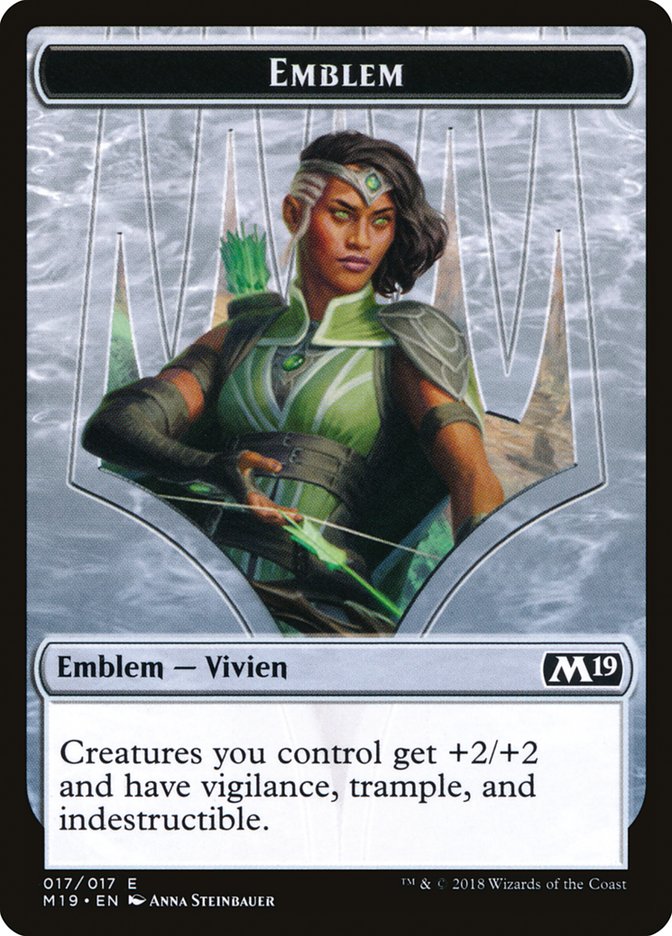 Vivien Reid Emblem [Core Set 2019 Tokens] | Good Games Morley