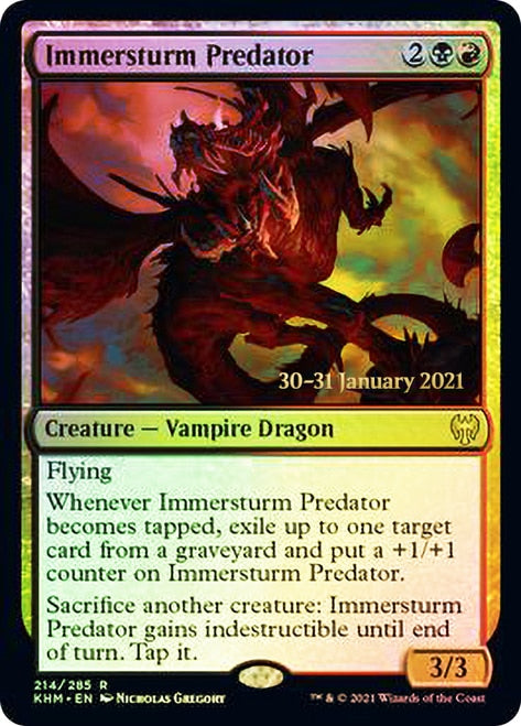 Immersturm Predator [Kaldheim Prerelease Promos] | Good Games Morley