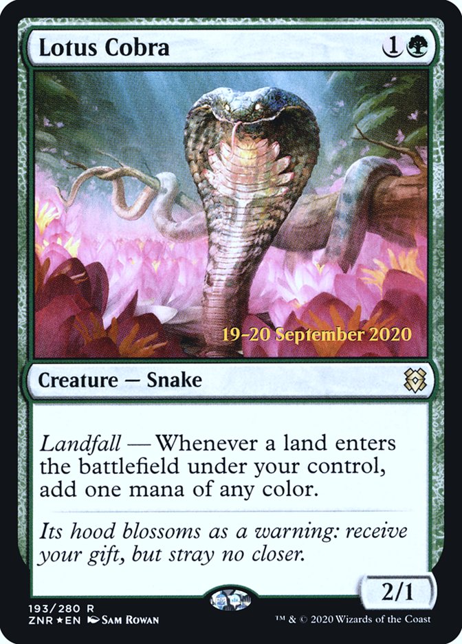 Lotus Cobra [Zendikar Rising Prerelease Promos] | Good Games Morley
