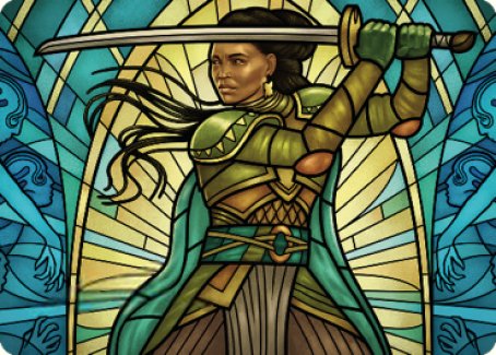 Shanna, Purifying Blade Art Card 2 [Dominaria United Art Series] | Good Games Morley