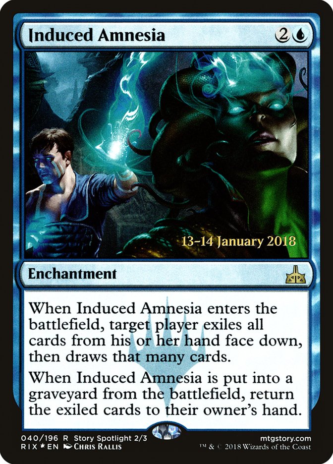 Induced Amnesia [Rivals of Ixalan Prerelease Promos] | Good Games Morley