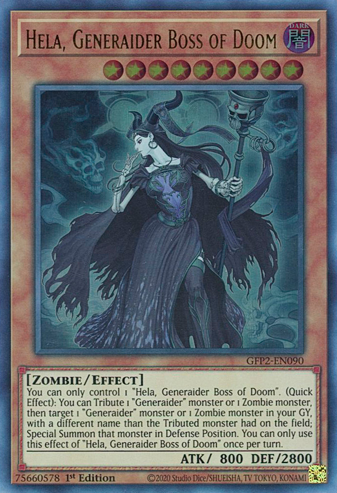 Hela, Generaider Boss of Doom [GFP2-EN090] Ultra Rare | Good Games Morley