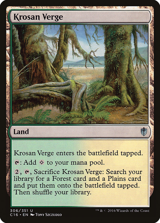 Krosan Verge [Commander 2016] | Good Games Morley