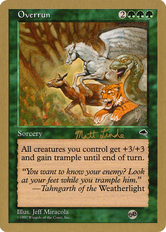 Overrun (Matt Linde) (SB) [World Championship Decks 1999] | Good Games Morley