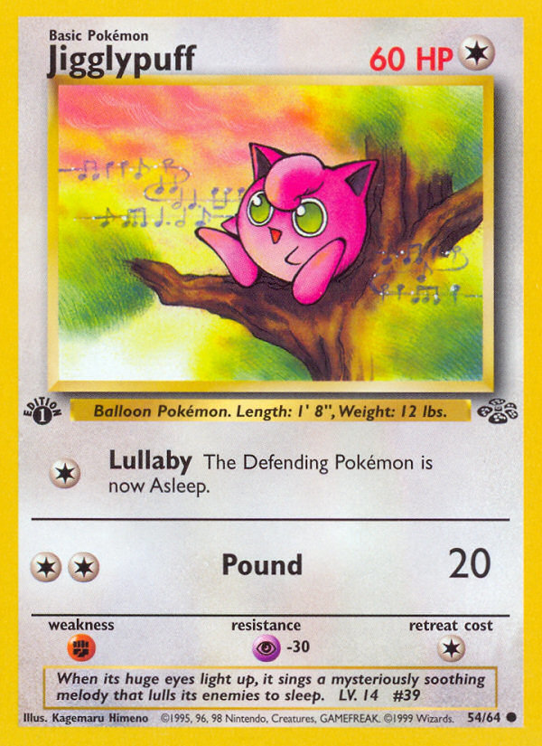 Jigglypuff (54/64) [Jungle 1st Edition] | Good Games Morley