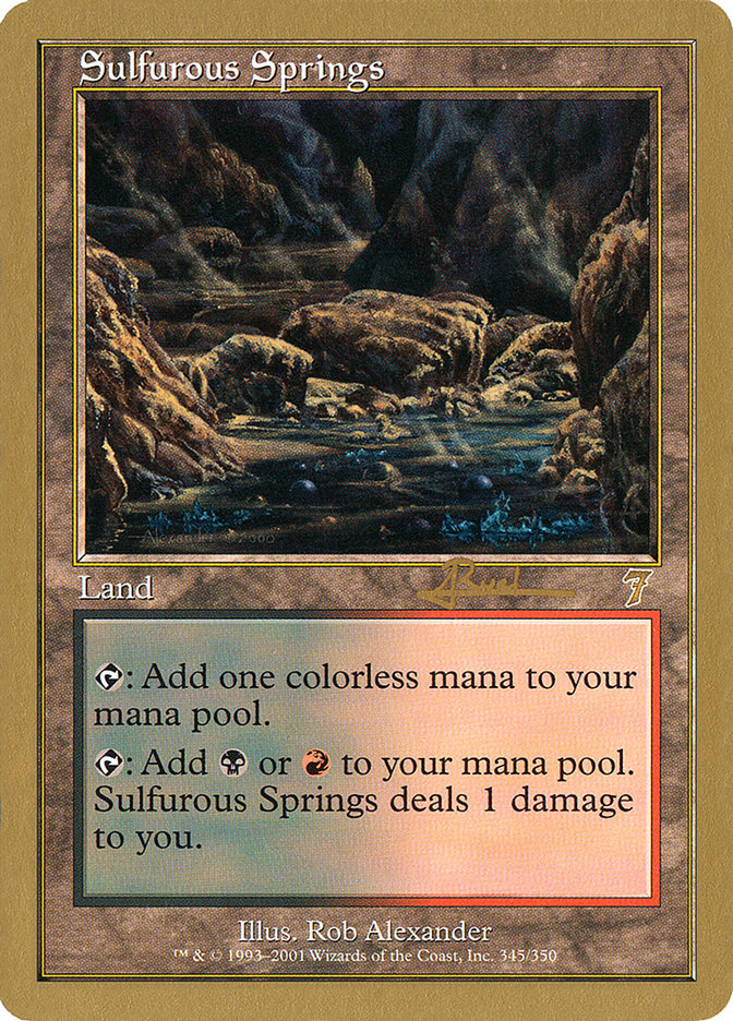 Sulfurous Springs (Antoine Ruel) [World Championship Decks 2001] | Good Games Morley