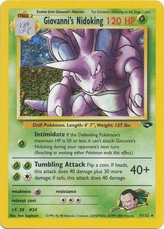Giovanni's Nidoking (7/132) [Gym Challenge Unlimited] | Good Games Morley