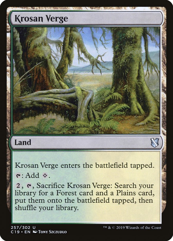 Krosan Verge [Commander 2019] | Good Games Morley