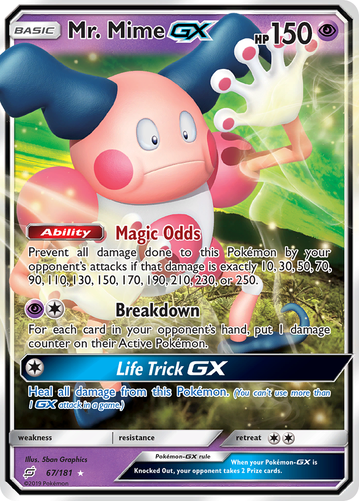 Mr. Mime GX (67/181) [Sun & Moon: Team Up] | Good Games Morley