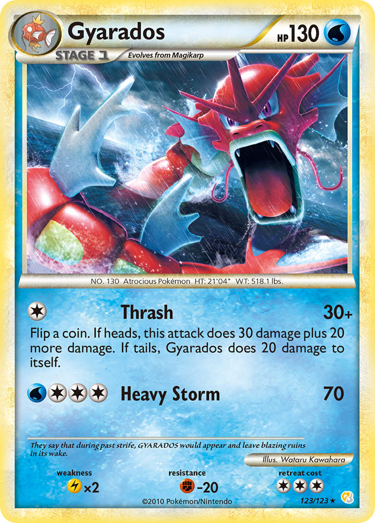 Gyarados (123/123) [HeartGold & SoulSilver: Base Set] | Good Games Morley