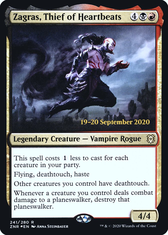 Zagras, Thief of Heartbeats [Zendikar Rising Prerelease Promos] | Good Games Morley