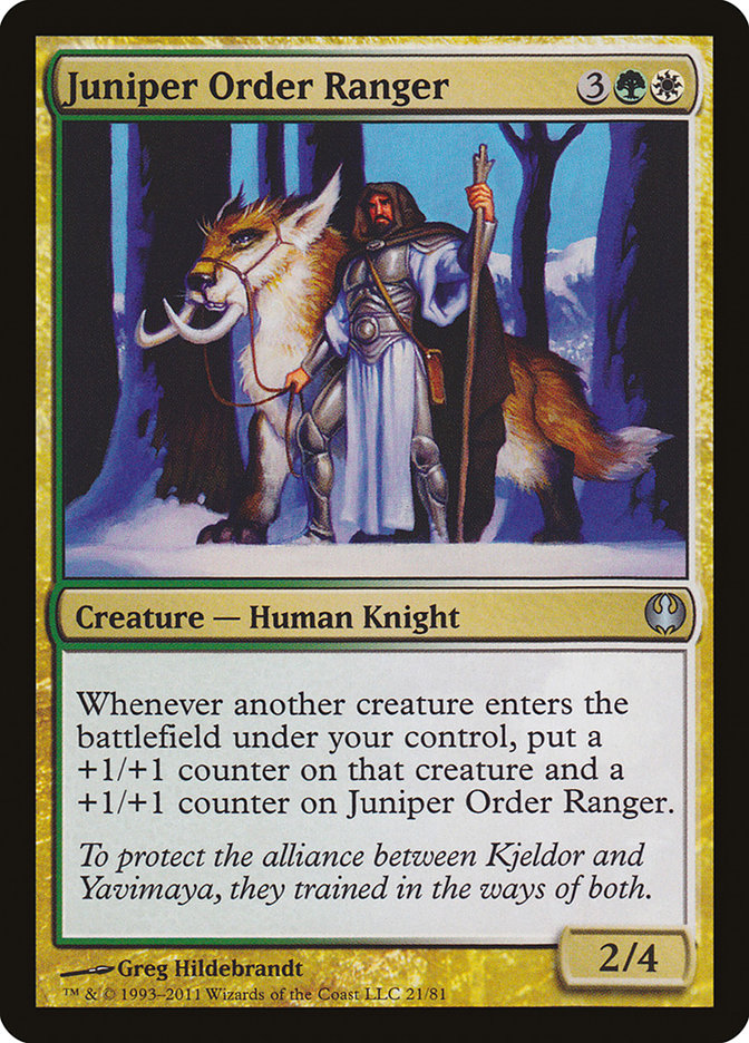 Juniper Order Ranger [Duel Decks: Knights vs. Dragons] | Good Games Morley