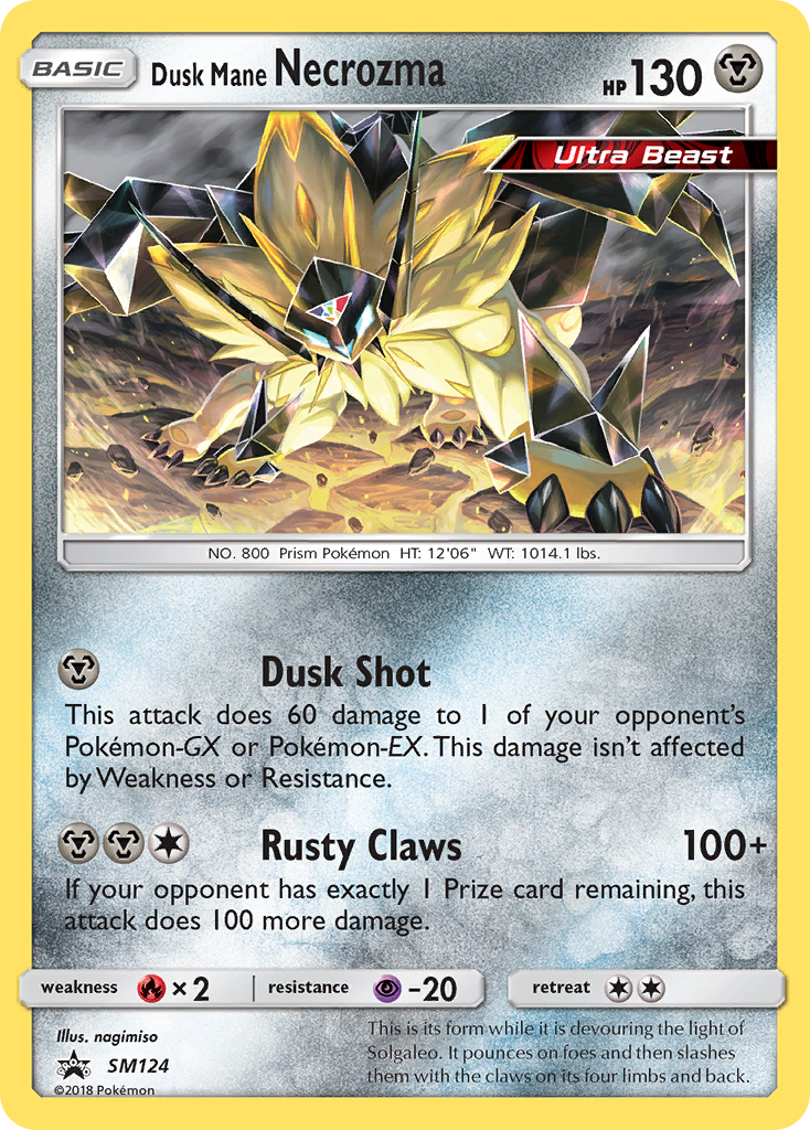 Dusk Mane Necrozma (SM124) [Sun & Moon: Black Star Promos] | Good Games Morley