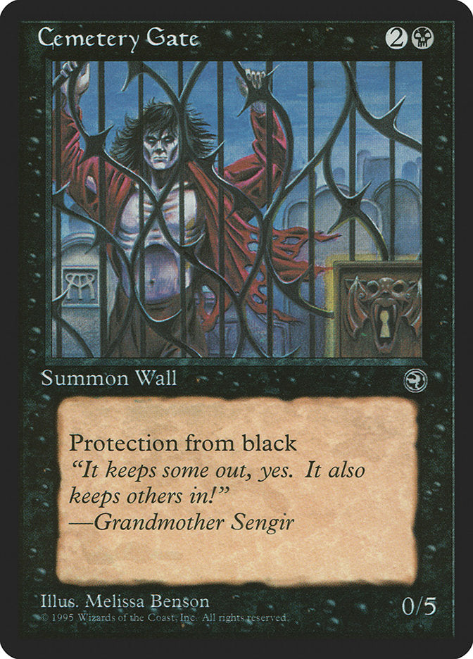 Cemetery Gate (Grandmother Sengir Flavor Text) [Homelands] | Good Games Morley
