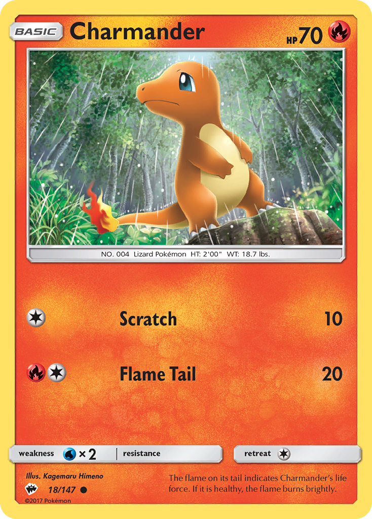 Charmander (18/147) [Sun & Moon: Burning Shadows] | Good Games Morley