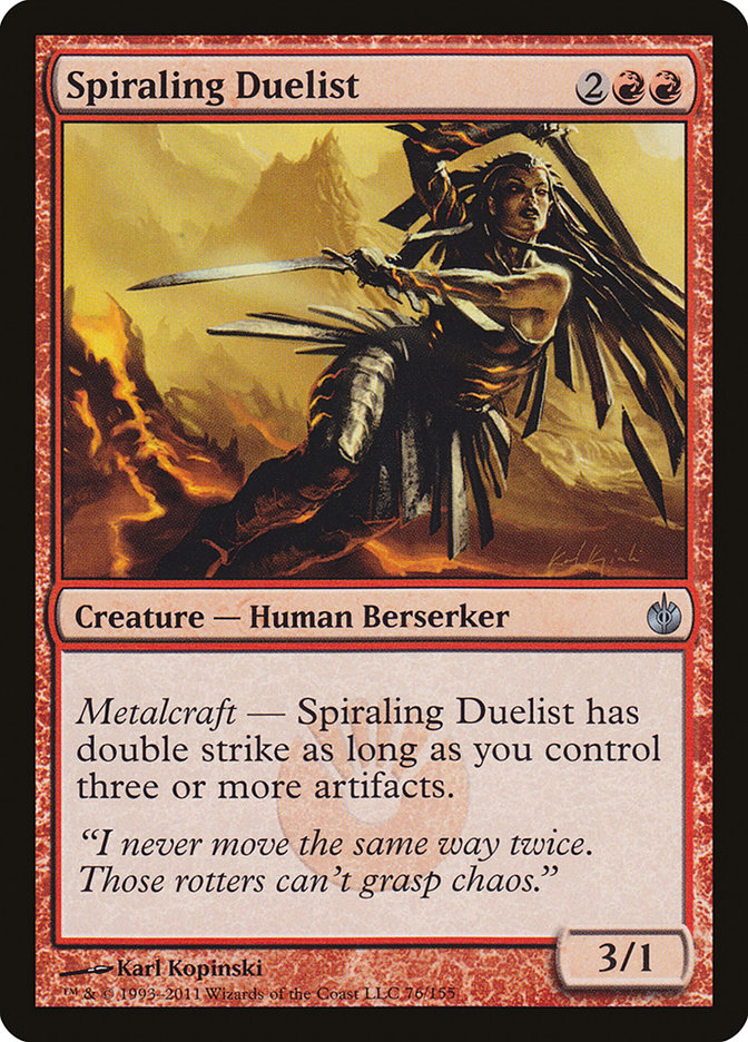 Spiraling Duelist [Mirrodin Besieged] | Good Games Morley