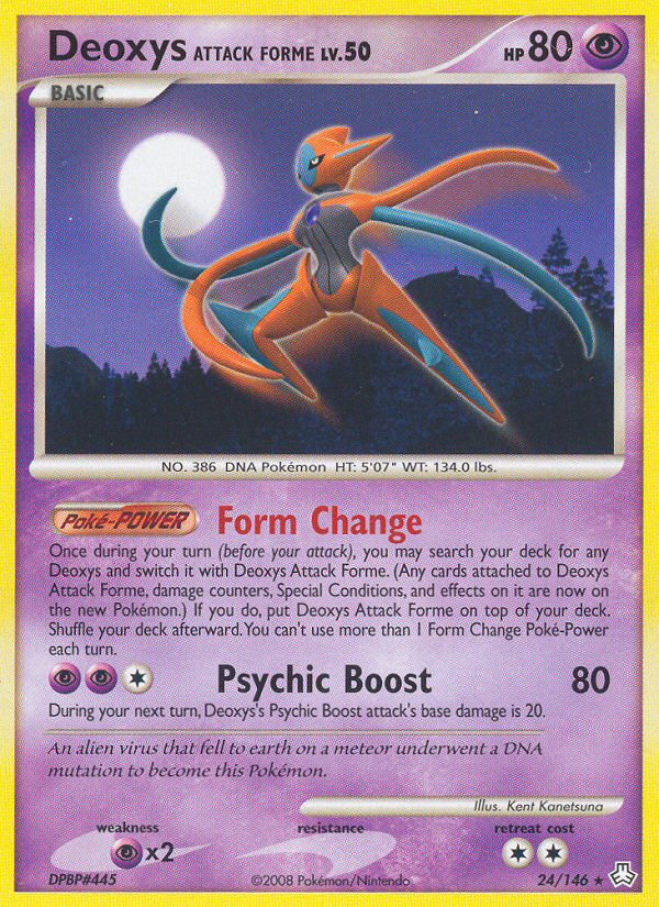 Deoxys Attack Forme (24/146) [Diamond & Pearl: Legends Awakened] | Good Games Morley