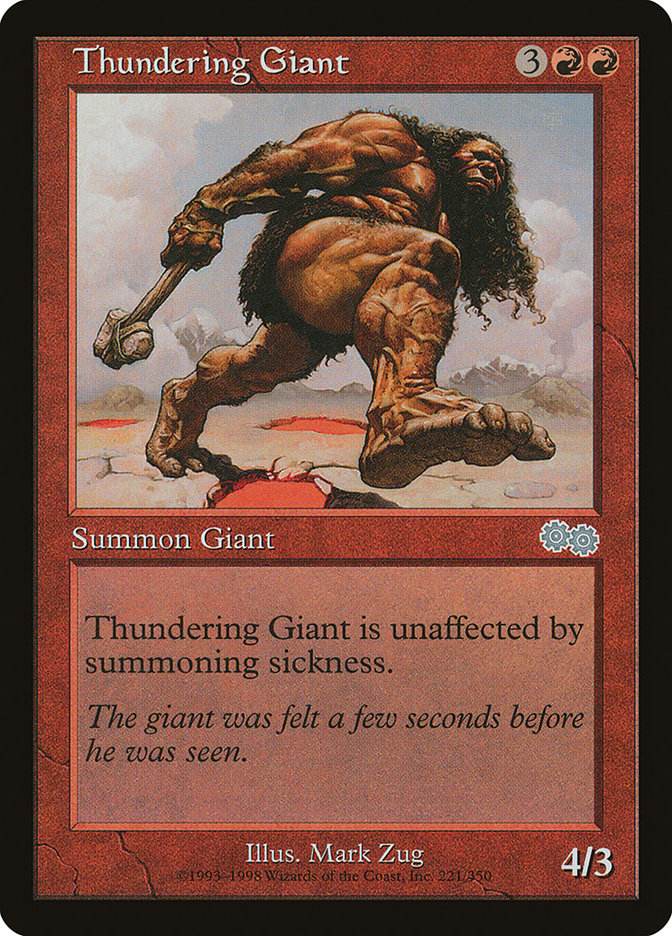 Thundering Giant [Urza's Saga] | Good Games Morley