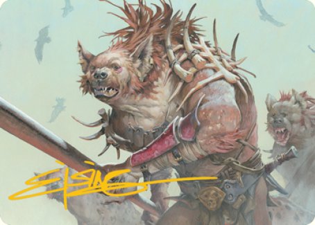 Gnoll Art Card (Gold-Stamped Signature) [Dungeons & Dragons: Adventures in the Forgotten Realms Art Series] | Good Games Morley