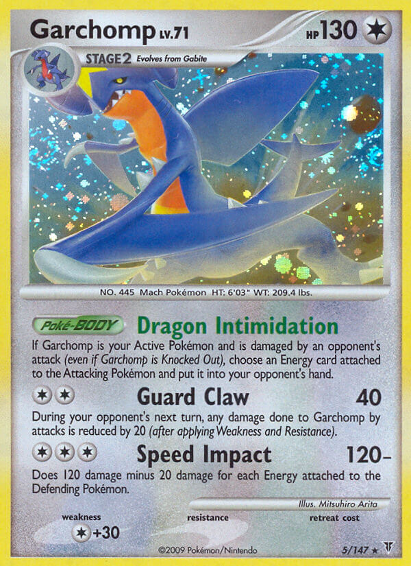 Garchomp (5/147) (Cracked Ice Holo) (Theme Deck Exclusive) [Platinum: Supreme Victors] | Good Games Morley
