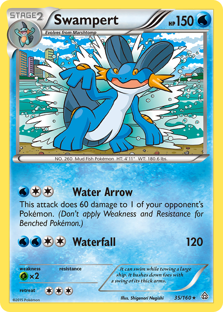 Swampert (35/160) [XY: Primal Clash] | Good Games Morley