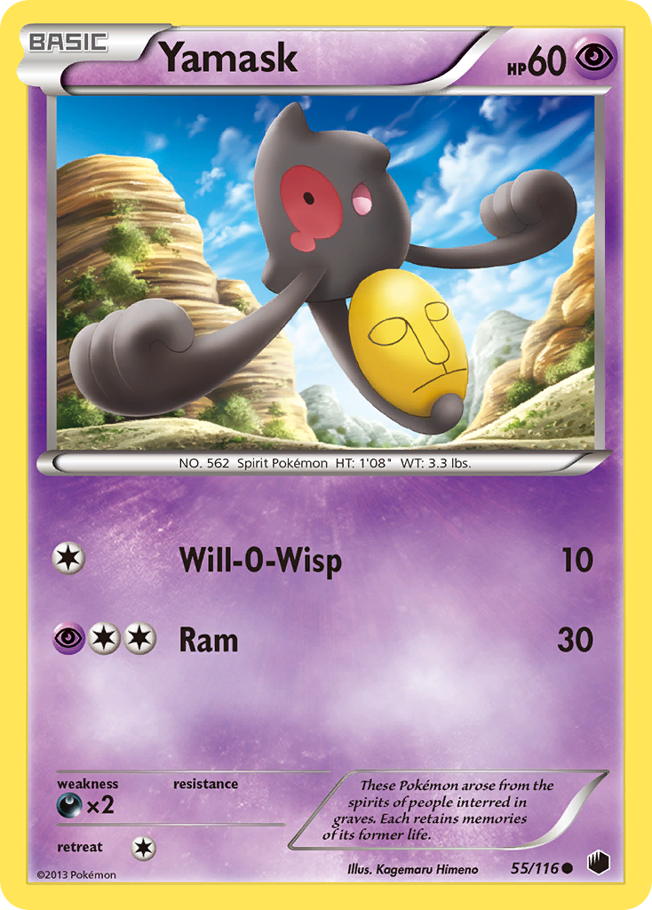 Yamask (55/116) [Black & White: Plasma Freeze] | Good Games Morley