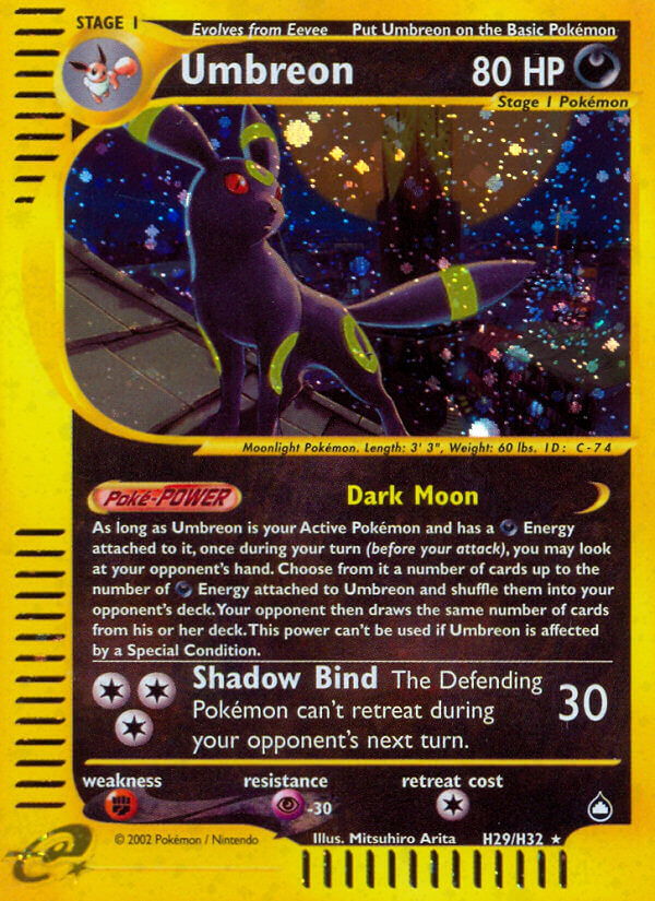 Umbreon (H29/H32) [Aquapolis] | Good Games Morley