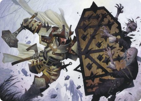 Estwald Shieldbasher Art Card [Innistrad: Crimson Vow Art Series] | Good Games Morley