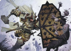 Estwald Shieldbasher Art Card [Innistrad: Crimson Vow Art Series] | Good Games Morley