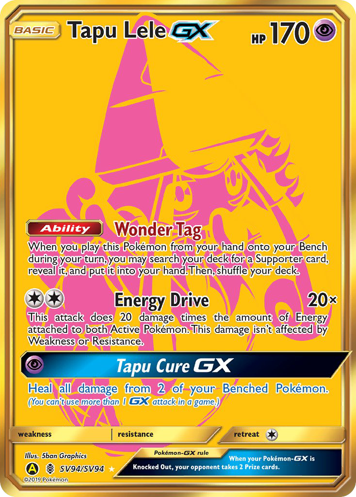 Tapu Lele GX (SV94/SV94) [Sun & Moon: Hidden Fates - Shiny Vault] | Good Games Morley