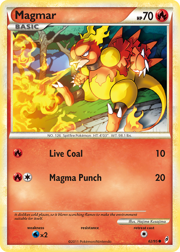 Magmar (62/95) [HeartGold & SoulSilver: Call of Legends] | Good Games Morley