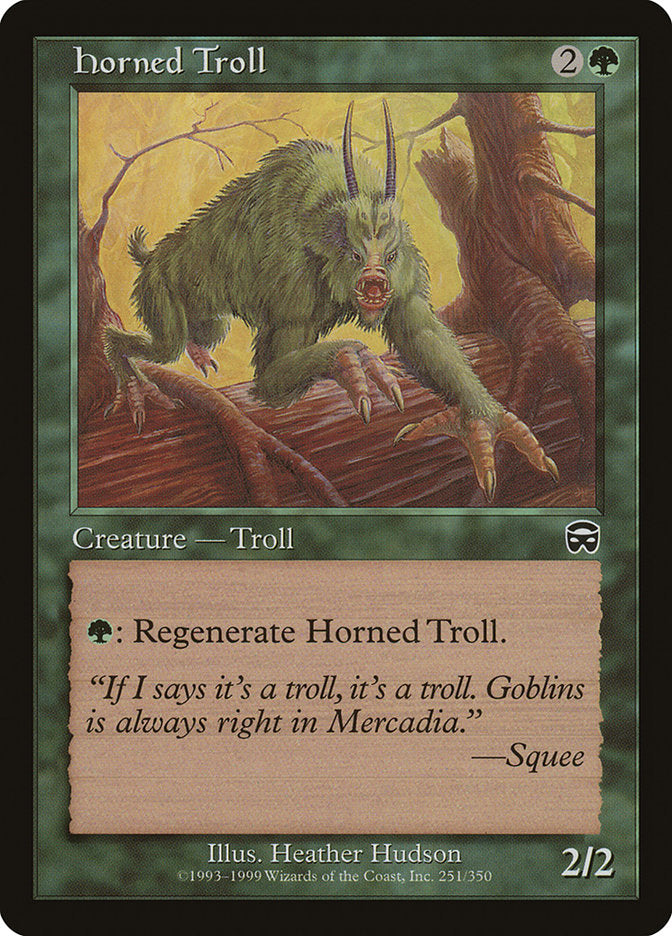 Horned Troll [Mercadian Masques] | Good Games Morley