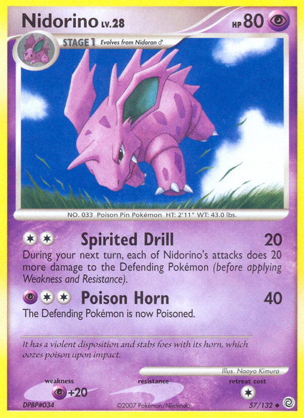 Nidorino (57/132) [Diamond & Pearl: Secret Wonders] | Good Games Morley