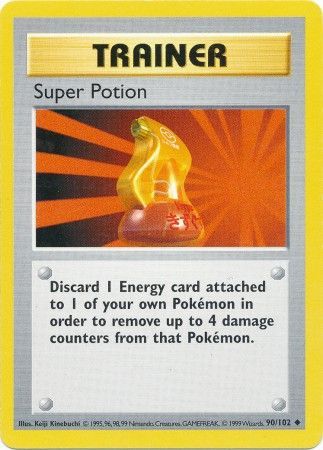 Super Potion (90/102) [Base Set Shadowless Unlimited] | Good Games Morley