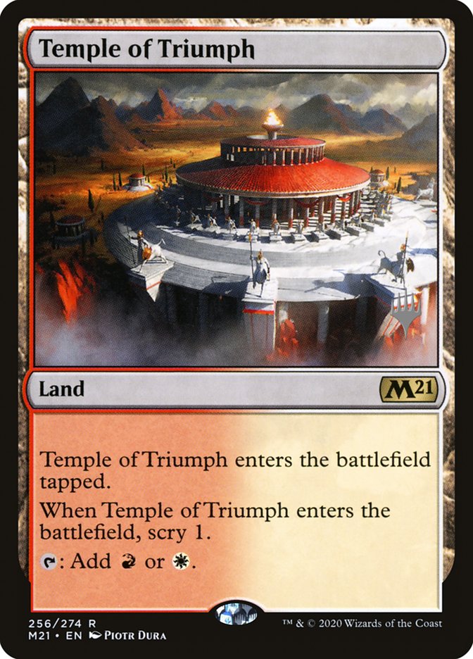 Temple of Triumph (Promo Pack) [Core Set 2021 Promos] | Good Games Morley