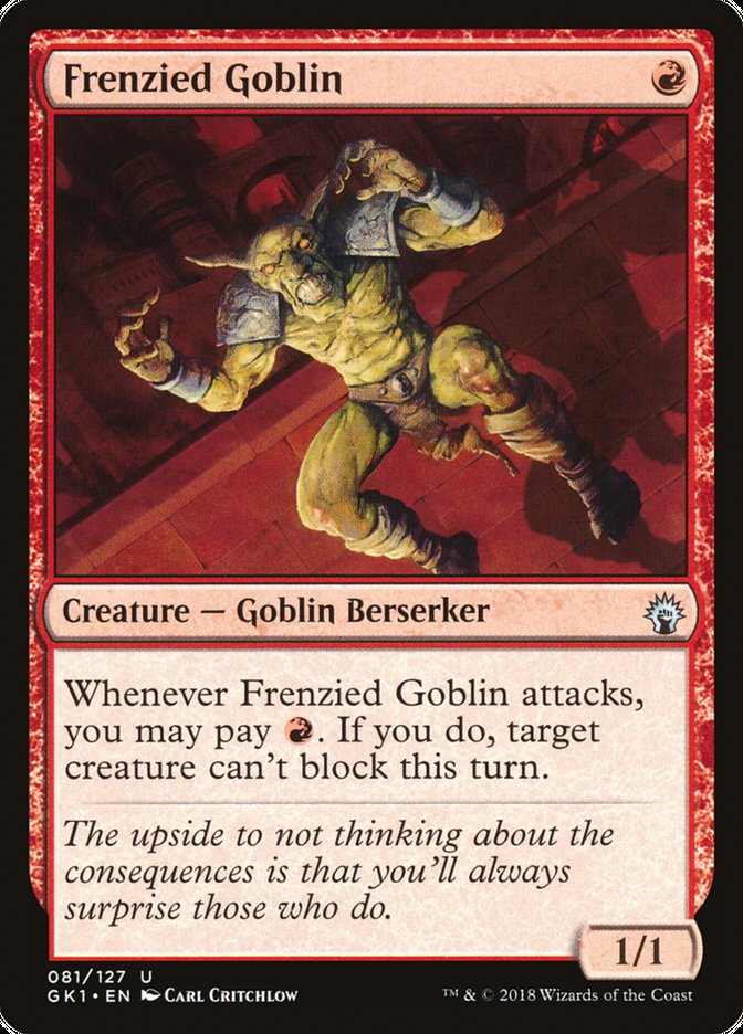 Frenzied Goblin [Guilds of Ravnica Guild Kit] | Good Games Morley