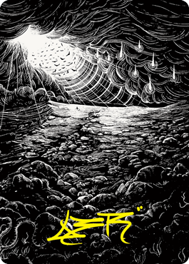 Plains 2 Art Card (Gold-Stamped Signature) [Innistrad: Crimson Vow Art Series] | Good Games Morley