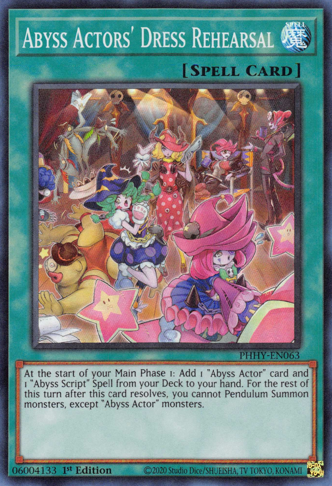 Abyss Actors' Dress Rehearsal [PHHY-EN063] Super Rare | Good Games Morley